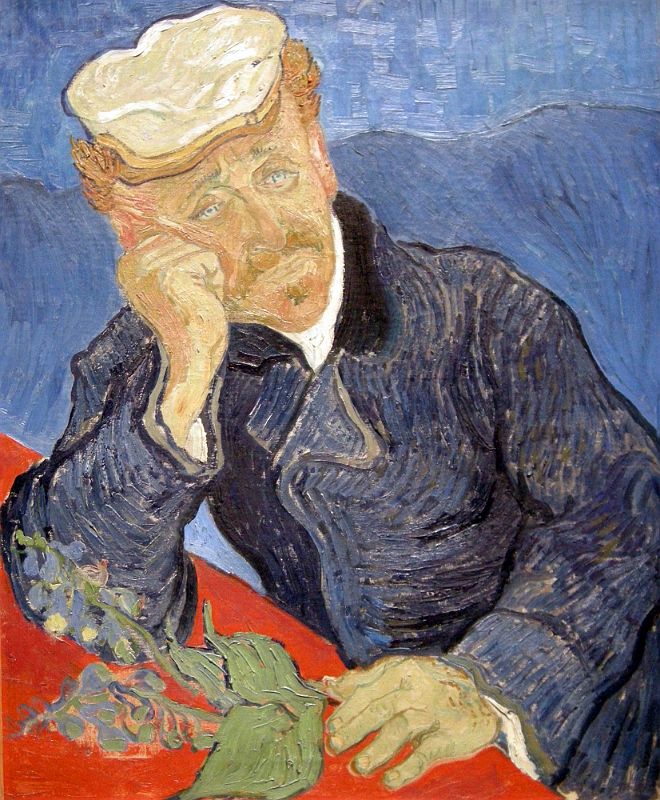 Paris Musee D'Orsay Vincent van Gogh 1890 Portrait of Dr. Gachet 